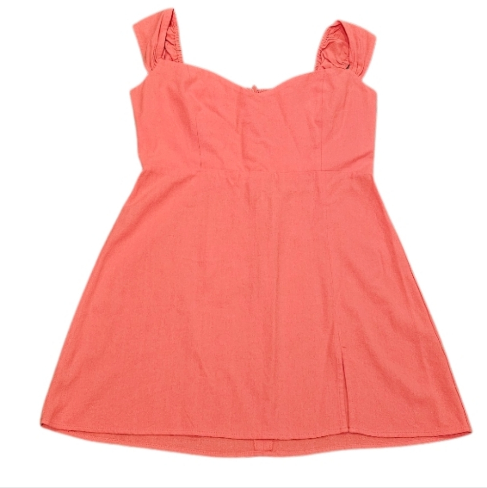 Francesca’s pink linen blend mini dress size XL